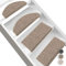 Floordirekt Stufenmatten Kalkutta | Halbrund oder Eckig | Sisaloptik | Treppenmatten in 3 Farben | Luxeriös & strapazierfähig | Stufenteppich für Innen (Taupe, Eckig 65 x 23,5 cm)