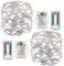 Fairy Lights Battery, 2Pack 13M 120LEDs String Lights Waterproof, Copper Wire Fairy Lights with 8 Modes Remote Control Timer for Bedroom, Garden, Wedding, Party, Festival Decorations (Cold White)