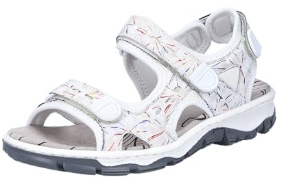 Rieker Damen Trekking-Sandalen 68872-90 weiß Gr. 42