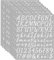 Zayookey 10 Blätter Selbstklebendes Vinyl Buchstaben Zahlen Set Briefkasten Alphabet Nummern Aufkleber Letter Number Stickers für Schilder, Postfach, DIY Scrapbooking (Weiß, 1 Zoll)