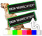 2 stück P24S Taktisches Hundegeschirr Klettsticker selbst gestalten für mittlere und grosse Hunde mit Namen [Groß, Neon Grün]