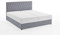 ATLANTIC home collection Stauraumbett Benita, mit Taschenfederkern 180 x 200 cm Hellgrau