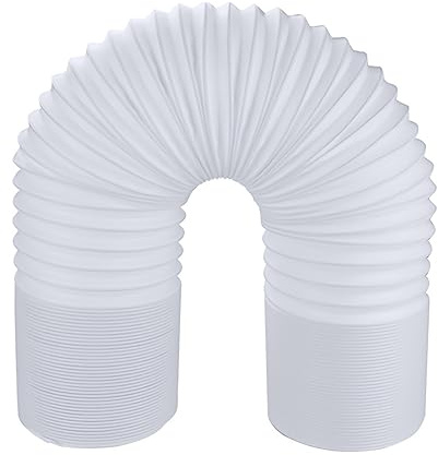 Hekasvm Tuyau Evacuation Climatiseur Mobile, Diamètre 15cm, 2m, Blanc, PP, Tuyau, 1 Unité Physique