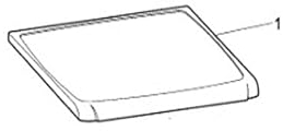 COUVERCLE GRIS IND.COMU. EVOII pour LAVE LINGE INDESIT - C00098440
