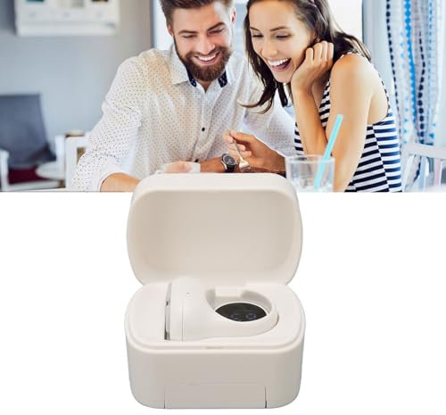 Fernbedienung für TikTok, Page Turner Fernbedienung, Kabellose Fernbedienung, Scrollring für für, Kamera Videoaufzeichnungssteuerung mit Ladehülle (Weiß)