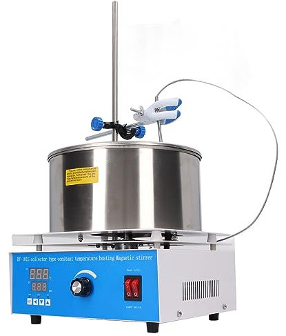 2,5 L Digitales Thermostatisches Wasserbad, LCD-Display, PT100-Temperaturfühler, Edelstahl 304, 0–2600 U/min, 400 ℃, 800 W, Intelligente Temperaturregelung, Heizbehälter