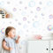 OSALADI 2 Sheets Bubble Wall Decal Stickers, Under The Sea Birthday Party Decor Colour Bubble Ocean Background Water Soap Bath Decor for Mermaid Baby Shower
