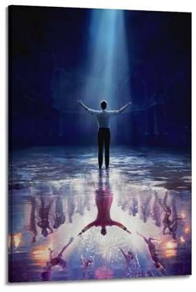 Terp Poster mit Aufschrift Greatest Showman, Geschenk für Freunde, Schlafzimmer, Wohnzimmer, Dekoration, modern, ästhetisch, Rahmenstil-1, 50 x 75 cm