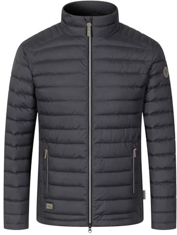 Blue Wave Herren Steppjacke Mike mit Stehkragen - Gesteppte Jacke mit Kordelzug am Bund in Schwarz Größe XXL