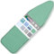 Gnawiew 4 Layers Padding Ironing Board Covers And Pad - 128 X 40cm With 2” Extra Thick Cotton Installation 2 Elastic Click Buckles Stain Resistant Durable Scorch （GREEN）