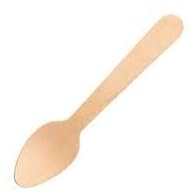 Disposable Wooden Teaspoon 1 x 100