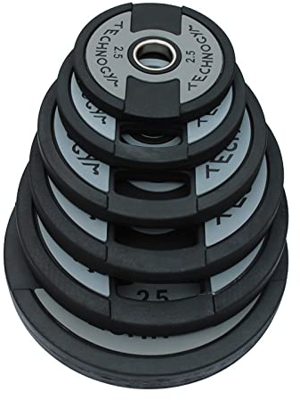 Olympic Weight Plates - Barbell Weights for Multi Gym, Weightlifting and Strength Training, Gym Commercial Barbell Big Hole 5cm, Dark Grey(10kg)