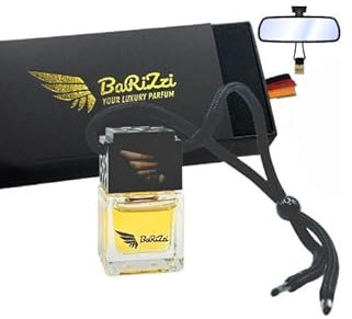 BaRiZzi Autoduft Duftanhänger | Duftbaum Auto Aufhänger Diffusor | Starke Duft Autoparfum | Autoparfum (Schwarz, Kokos Vanille)