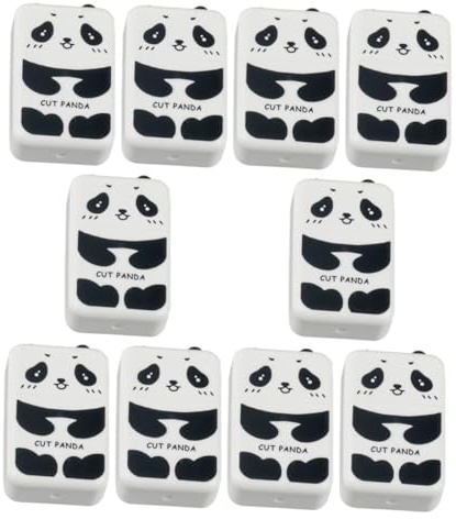 UTHCLO 10 Stück Handgefertigte Panda-radiergummis Weiche Glatte Radiergummis Zum Bleistiftzeichnen Für Kunst- Und Schulbedarf