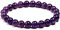 Gemstone Bracelet for Unisex - Stretch Beaded Bracelet - Healing Stone Jewelry - Lucky Charm Bracelet - Yoga Meditation Bracelet - precious stone bracelet Gift - 8mm (Amethyst)