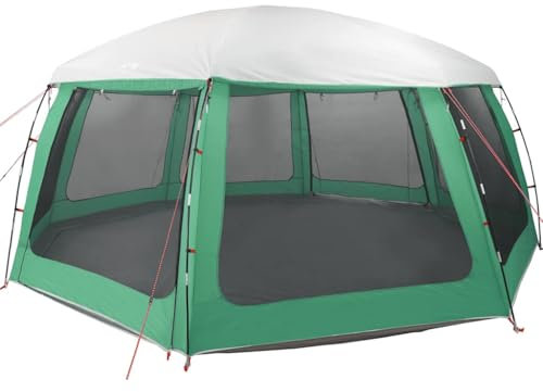 vidaXL Poolzelt mit abnehmbarem Überzelt Netzwänden Meergrün 690x690cm, Pooldach, Pool-Pavillon, wasserdichtes Zelt, Poolpartyzelt, Poolüberdachung