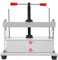 TONFEION Manuelle Papierpresse aus Stahl – 1500kg Druck, A4-Format & abnehmbare Führungsschienen für Büro, Homeoffice und Archivierung