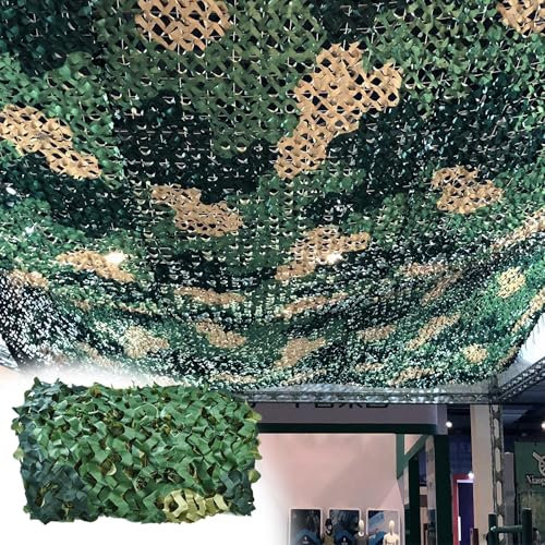 Filet Camouflage pergola 5x9m(16.4x29.5ft), Camo Netting Sun Shelter, Filet Camouflage pergola pour Décoration Extérieure De Plage, De Patio Aveugle, Photographie, Décorations, Chasse