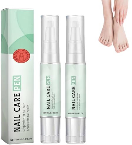 2PCS Nail Care Pen,Fungal Nail Treatment Pen for Toenails and Fingernails,Anti Fungus Nail Strengthener,Nail Care Pen Fungus,Fungal Nail Treatment Pen,Repair Damaged Nails,Portable Brush Design