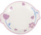 ULTECHNOVO Piatto Decorativo con Fiore Crape Piatto per Colazione e Servizio Frutta per Insalate e Antipasti per Ogni Occasione