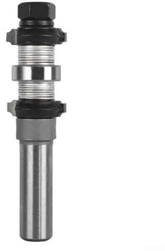 Metall-Doppellager-Fräser-Bit mit 1/2-Zoll-Schaft für R1 R2 R3, Holzbearbeitungskantentrimmen, Nut- und Schlitzwerkzeug für MDF und Hartholz (R1)