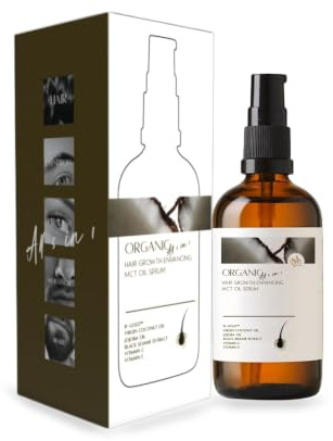 Bio Haarserum mit Capixyl | Haarwachstum Serum 5 IN 1, 50 ml | Nicht fettendes Leave-in-Gel für dünner werdendes Haar. Für Kopfhaut, Wimpern, Augenbrauen, Bart und Schnurrbart