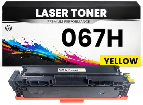 Toner Cartridge 067H Yellow Gelb für Canon Premium Alternative Günstig imageClass LBP633Cdw/632Cdw/631Cw MF651Cw/653Cdw/654Cdw/655Cdw/656Cdw LBP632Cdw