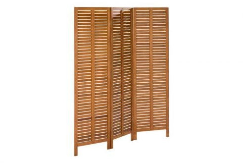 MERXX Paravent, braun, FSC Eukalyptusholz, 3 Segmente je 170x50 cm, verlängerbar