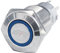 Simoni Racing ISR/5B Pulsante Universale con led, led Blu