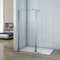 130x200cm Walk in Duschwand Duschtrennwand 8mm Easy-clean Nano Glas Duschabtrennung mit 30cm Flipper Panel F123