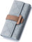 PAULO SERINI® Portefeuille pour Femme Grand | 9 Compartiments pour Cartes et fenêtre pour Carte d'identification | Porte-Monnaie élégant avec Poche zippée | Doux et Cuire 100% Vegan | Bleu Clair