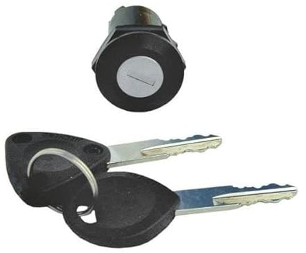 REVIVAL Serratura Vano Portaoggetti Compatibile SH 125 150 300 2001 2004, Nero, Chiave, Hardware di Montaggio, Per Uso Domestico (Indoor Use), Metallo