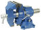 Schraubstock, Multifunktionsschraubstock 360° Drehteller Werkbankschraubstock 125mm mit Amboss für Flachschleifmaschinen Fräsmaschinen Erodier und EDM- und WEDM-Werkzeugmaschinen (Sphäroguss, Blau)