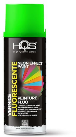 HQS Bomboletta di Vernice Spray 400 ml Fluorescente (Verde)