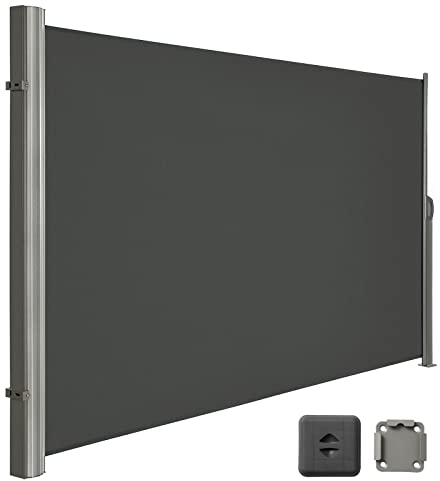 LARMNEE Toldo Lateral EGY2035BP02, Retráctil con Fijación al Suelo, 200 x 350 cm,