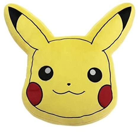 HÔMADICT - Pokémon Kissen – Pikachu – dekoratives Zubehör – weich und flauschig – 40 x 40 cm – offizielles Lizenzprodukt