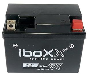Motorrad Batterie YTX4L-BS GEL 12V kompatibel mit Yamaha CS 50 R AC Jog, Bj. 2002-2017