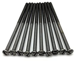 Jones DIY M3.5 Black Nickel Electrical Socket Screws, 75mm, For Switches, Light Switch, Plug Sockets, 3.5mm x 75mm, (10)