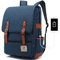 HASAGEI Mochila Unisex de Lona Mochila del Ordenador Portátil Escolar Vuelta al Cole