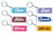 Personalised Keyring, Name Tags, Acrylic Keychain, Number Plate Design