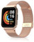 PaceBid Bracelet Compatible avec Xiaomi Redmi Watch 2 Lite, Montre Métal Acier Inoxydable Tissé Maille Ajustable Bracelet de Montre Femmes Hommes pour Xiaomi Redmi Watch 2 Lite -Or rose