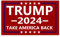 Rogue River Tactical Autoaufkleber Trump 2024 Take America Back Präsidentschaftswahlen, Autoaufkleber, konservative Republikanische USA, Maga, Rot