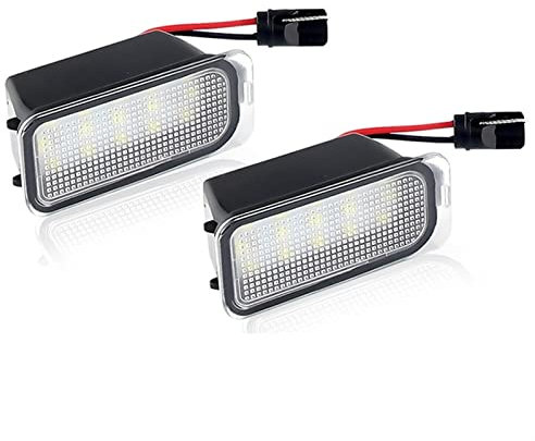 XUBOR 2X License Plate Light Number Plate Light, for Jaguar, XJ XF, for Ford, Transit, for Fiesta, for Focus, SMAX CMAX, for Mondeo, Kuga Galaxy Ranger Edge License Plate Light