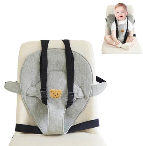 Sicherheitsgurt für Babyhochstuhl Tragbar Reisen Esszimmerstuhl Sicherheitsgurt Erstellbare Riemen Waschbarer Sitz Schutzgurt für Baby und Kleinkind