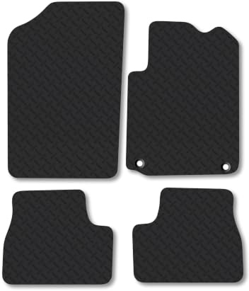 DS 3 (2016-2019) 5mm Rubber Car Mats | Heavy Duty Rubber Tailored Fit Floor Mats Full Coverage Durable Waterproof Accessories Easy Clean Anti Slip Made in the UK
