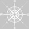 GRAZDesign Wandtattoo Kompass Wohnzimmer Maritime Deko | Wandaufkleber Outdoor und Indoor - 51x50cm / 010 weiss