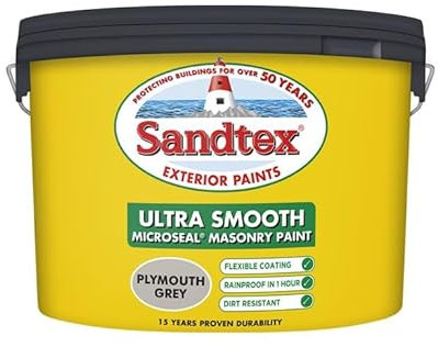 Sandtex Smooth Masonry 10L Plymouth Grey 5092534