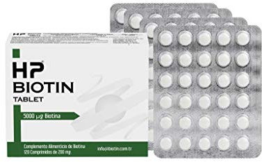 Complemento Alimenticio Vitamina B7 Pelo Y Uñas Fuertes. Para 4 Meses Hp Biotina De 5 Mg - 120 Comprimidos