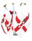Mini Handheld Flags with Waving Sticks [Northern Ireland, Pack of 10]