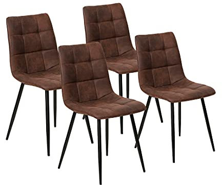 La Chaise Spola Barcelona Stuhl, Stoff, Schokoladenbraun, 85,5 cm (H) x 44 cm (B) x 54,5 cm (T).